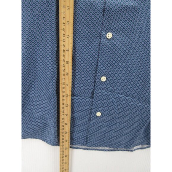Peter Millar Shirt Small Crown Button Down Geometric Pocket Preppy NEW - Picture 5 of 11